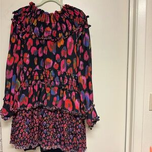 Farm Rio Mini Dress Cheetah print